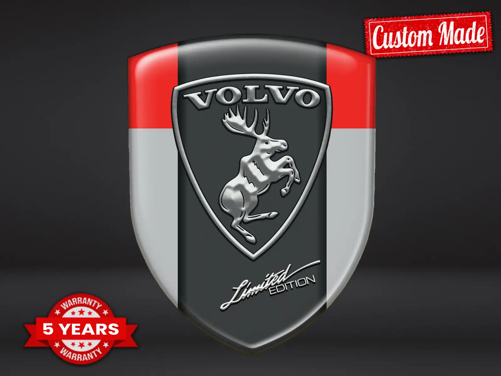 Volvo Logos Silicona Auto Resistentes Limitados Alta Calidad